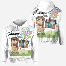 Load image into Gallery viewer, Personalized Couple All Over Shirt Custom Design Gift
