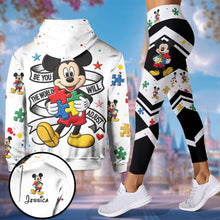 Load image into Gallery viewer, Personalized Autism Awareness Hoodie & Leggings Set for Her