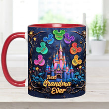 Load image into Gallery viewer, Personalized Accent Mug Best Grandma Ever Custom Names Gift