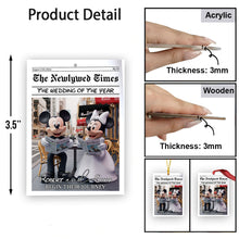 Load image into Gallery viewer, Personalized Acrylic Mouse Ornament Wedding Gift Decor