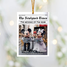 Load image into Gallery viewer, Personalized Acrylic Mouse Ornament Wedding Gift Decor