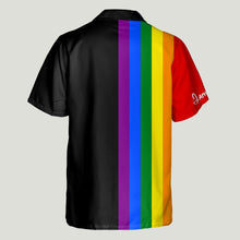 Load image into Gallery viewer, Personalized LGBT Support Hawaiian Shirt Custom Name Gift