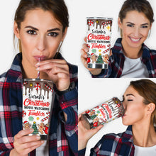 Load image into Gallery viewer, Personalized Christmas Movie Watching Tumbler Custom Name Gift