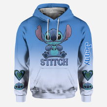 Load image into Gallery viewer, Personalized Stitch Hoodie and Leggings Set for Family Gift