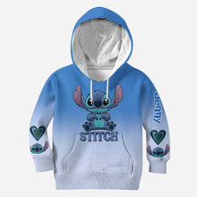 Load image into Gallery viewer, Personalized Stitch Hoodie and Leggings Set for Family Gift