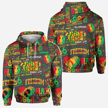 Load image into Gallery viewer, Personalized Juneteenth All-Over Shirt Custom Design for Dad