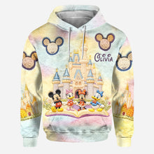Load image into Gallery viewer, Personalized Disney Castle Hoodie and Leggings Set | Custom Name Gift for Kids