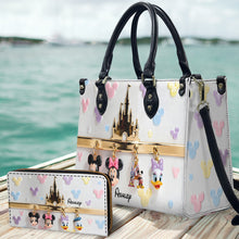 Load image into Gallery viewer, Personalized Mouse Leather Handbag & Long Wallet Gift for Her