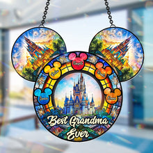 Load image into Gallery viewer, Personalized Mickey Mouse Suncatcher Ornament for Grandma - Unique Home Decor