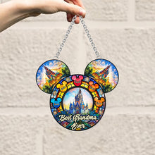 Load image into Gallery viewer, Personalized Mickey Mouse Suncatcher Ornament for Grandma - Unique Home Decor