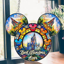 Load image into Gallery viewer, Personalized Mickey Mouse Suncatcher Ornament for Grandma - Unique Home Decor