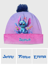Load image into Gallery viewer, Personalized Ohana Beanie Hat Custom Name Gift for Kids