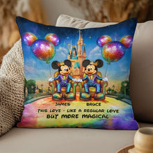 Load image into Gallery viewer, Personalized Magical Mouse Throw Pillow Custom Name Gift