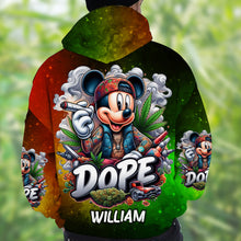 Load image into Gallery viewer, Personalized All Over Shirt with Weed Design Custom Name Gift