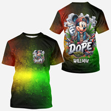 Load image into Gallery viewer, Personalized All Over Shirt with Weed Design Custom Name Gift
