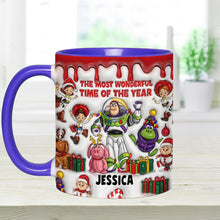 Load image into Gallery viewer, Personalized Accent Mug Christmas Gift for Kids Custom Name