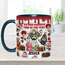 Load image into Gallery viewer, Personalized Accent Mug Christmas Gift for Kids Custom Name