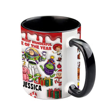 Load image into Gallery viewer, Personalized Accent Mug Christmas Gift for Kids Custom Name