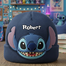 Load image into Gallery viewer, Personalized Ohana Beanie Hat with Custom Patches for Kids