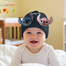 Load image into Gallery viewer, Personalized Ohana Beanie Hat with Custom Patches for Kids
