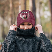 Load image into Gallery viewer, Personalized Ohana Beanie Hat with Custom Patches for Kids