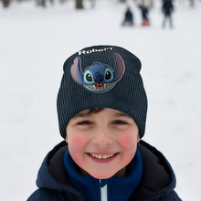 Load image into Gallery viewer, Personalized Ohana Beanie Hat with Custom Patches for Kids