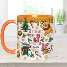 Load image into Gallery viewer, Personalized Christmas Accent Mug with Bear and Friends