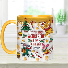Load image into Gallery viewer, Personalized Christmas Accent Mug with Bear and Friends