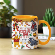 Load image into Gallery viewer, Personalized Christmas Accent Mug with Bear and Friends