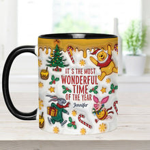 Load image into Gallery viewer, Personalized Christmas Accent Mug with Bear and Friends