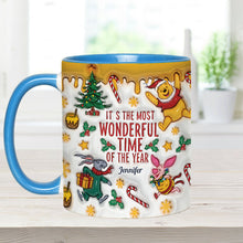 Load image into Gallery viewer, Personalized Christmas Accent Mug with Bear and Friends