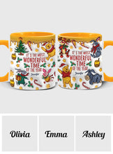 Load image into Gallery viewer, Personalized Christmas Accent Mug with Bear and Friends
