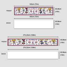 Load image into Gallery viewer, Personalized Colorful Mouse Table Runner Unique Family Gift
