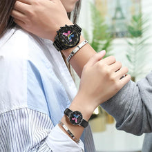 Load image into Gallery viewer, Personalized Ohana Couple Hand Watch Set Custom Names Gift for Anniversary
