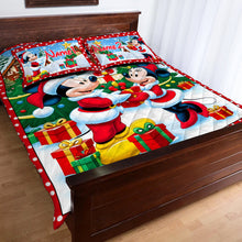 Load image into Gallery viewer, Personalized You and Me Mouse Quilt Set Custom Names Gift