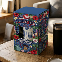 Load image into Gallery viewer, Personalized Cute Blue Alien Tumbler 250th Anniversary Gift with Box
