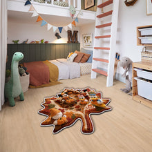 Load image into Gallery viewer, Personalized Leaf-Shaped Tufted Rug Autumn Gift for Family
