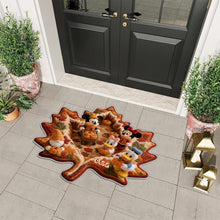 Load image into Gallery viewer, Personalized Leaf-Shaped Tufted Rug Autumn Gift for Family