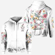 Load image into Gallery viewer, Personalized Floral Pig All Over Shirt Custom Name Gift