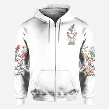 Load image into Gallery viewer, Personalized Floral Pig All Over Shirt Custom Name Gift