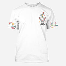 Load image into Gallery viewer, Personalized Floral Pig All Over Shirt Custom Name Gift