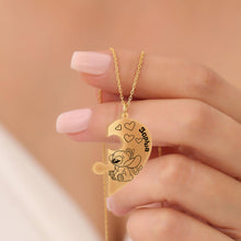 Load image into Gallery viewer, Personalized Ohana Matching Pendant Necklace Gift for Couples