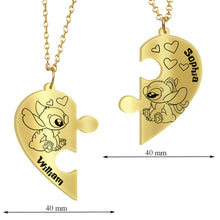 Load image into Gallery viewer, Personalized Ohana Matching Pendant Necklace Gift for Couples