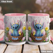Load image into Gallery viewer, Personalized Easter Accent Mug Custom Name Gift for Kids