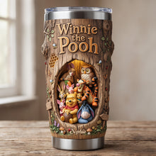 Load image into Gallery viewer, Personalized Winnie the Pooh Tumbler Custom Name Gift for Fans