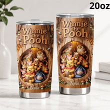 Load image into Gallery viewer, Personalized Winnie the Pooh Tumbler Custom Name Gift for Fans