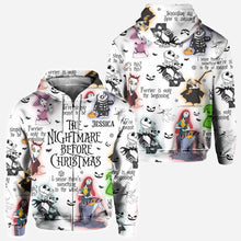 Load image into Gallery viewer, Personalized Nightmare Before Christmas All Over Shirt Gift