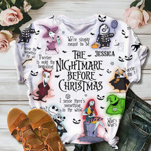 Load image into Gallery viewer, Personalized Nightmare Before Christmas All Over Shirt Gift
