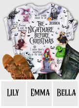 Load image into Gallery viewer, Personalized Nightmare Before Christmas All Over Shirt Gift