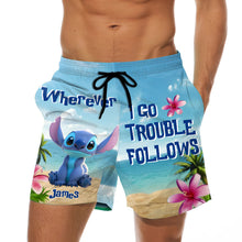 Load image into Gallery viewer, Personalized Men & Women Shorts Custom Name Ohana Gift